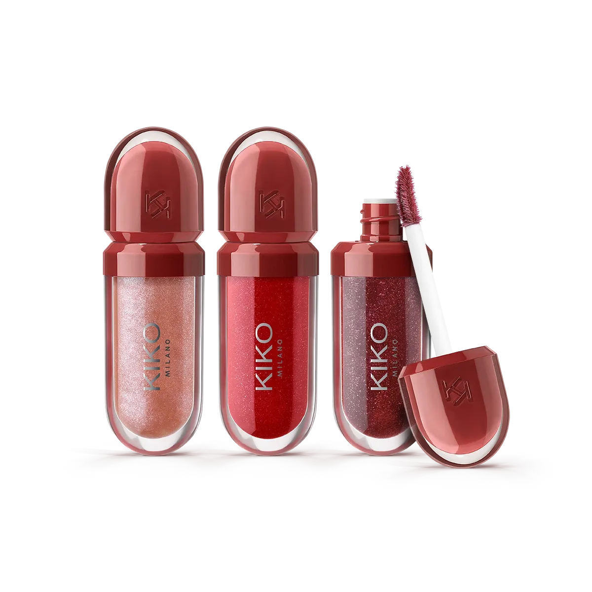 Kiko Milano Mini Kisses Maxi Shine Kit 3d Hydra Lip Gloss