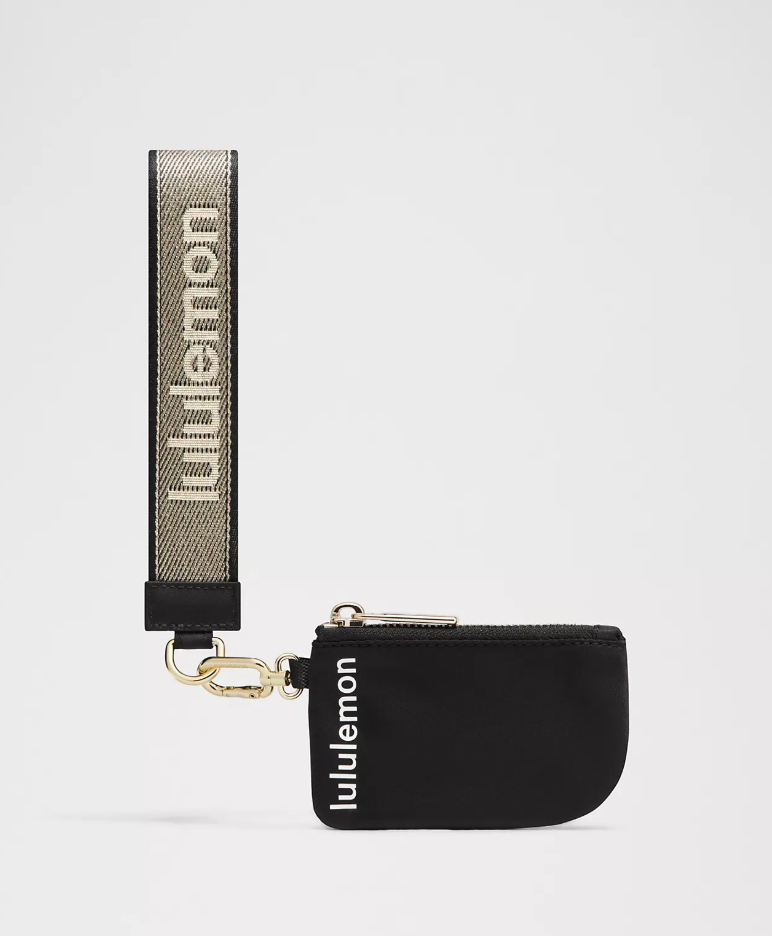 Lululemon Dual Pouch Wristlet Metallic Wordmark