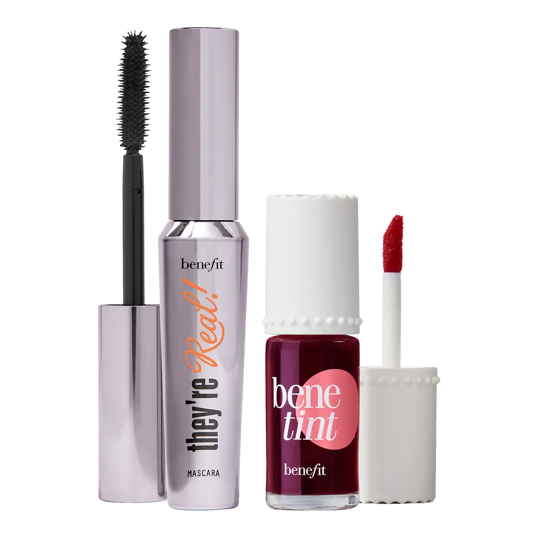 Benefit Talk Beauty to Me 2 Piece Lip & Cheek Tint + Mascara Gift Set