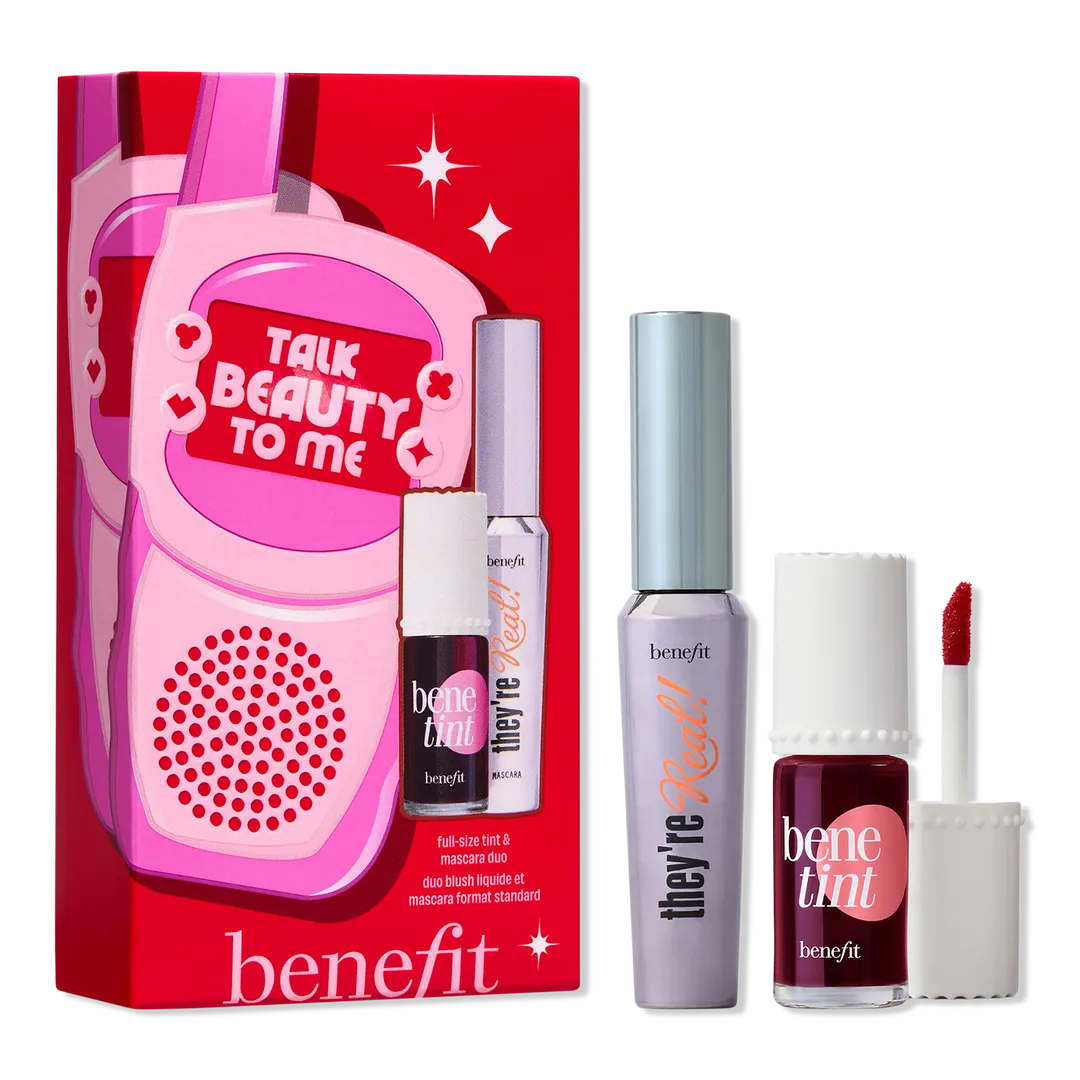 Benefit Talk Beauty to Me 2 Piece Lip & Cheek Tint + Mascara Gift Set