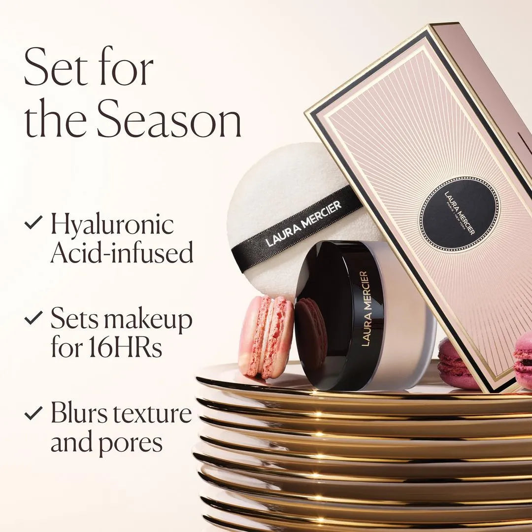 Laura Mercier Indulgent Icons Translucent Loose Powder & Velour Puff Duo Gift Set