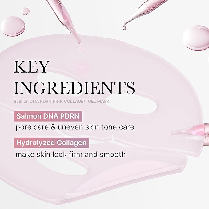 Medicube  4 Mascarillas Colágeno Rosa PDRN de Salmon DNA PDRN
