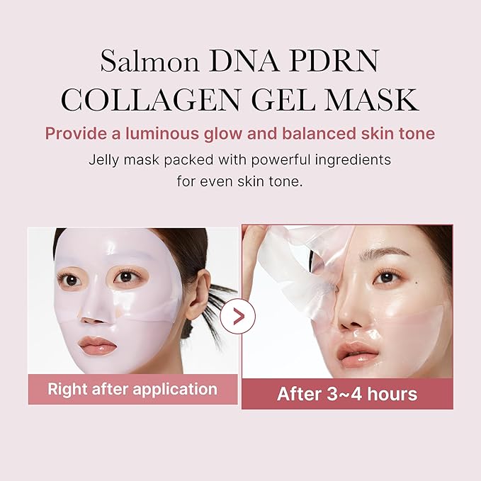 Medicube  4 Mascarillas Colágeno Rosa PDRN de Salmon DNA PDRN