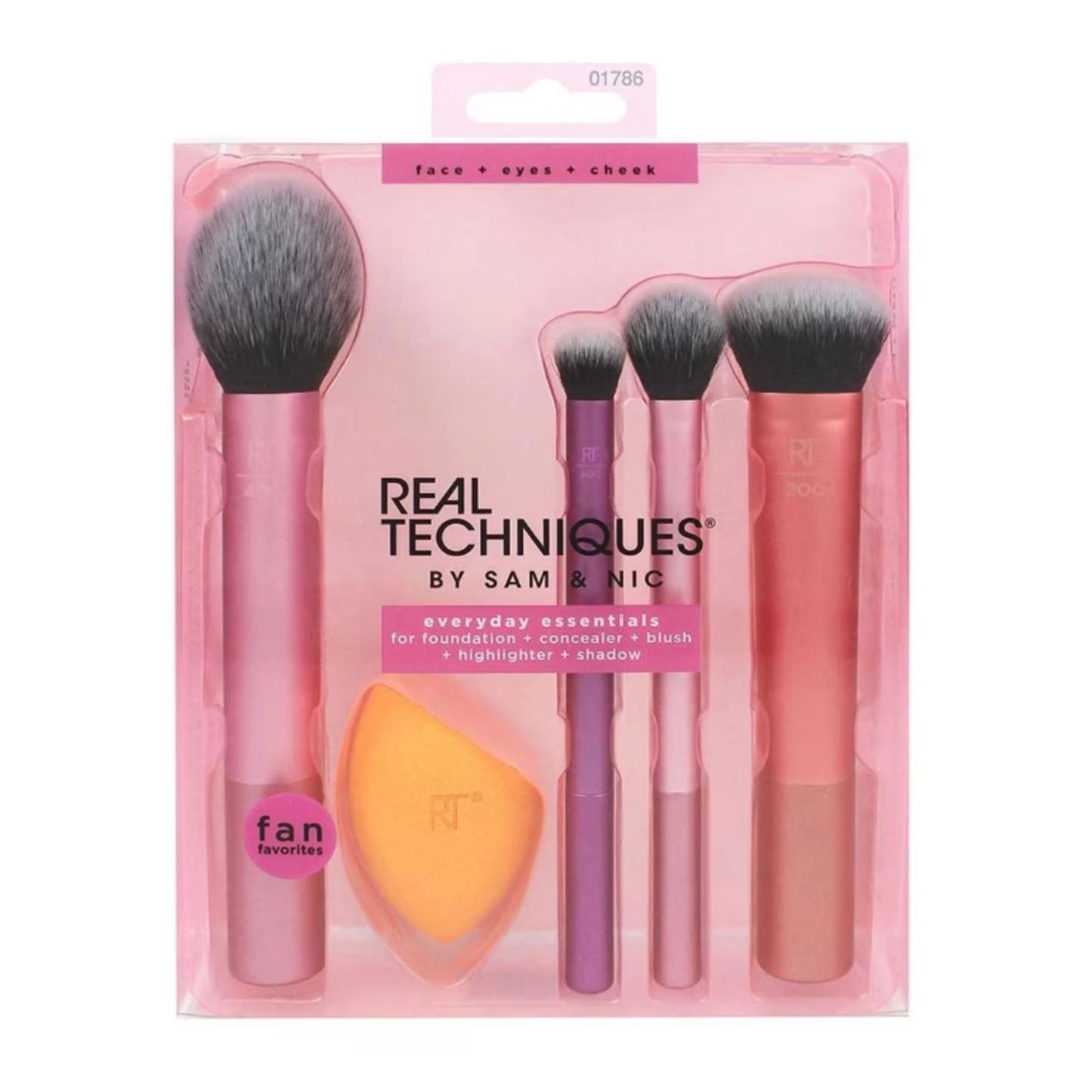Real Techniques Set de brochas Everyday Essentials Makeup Brush Set