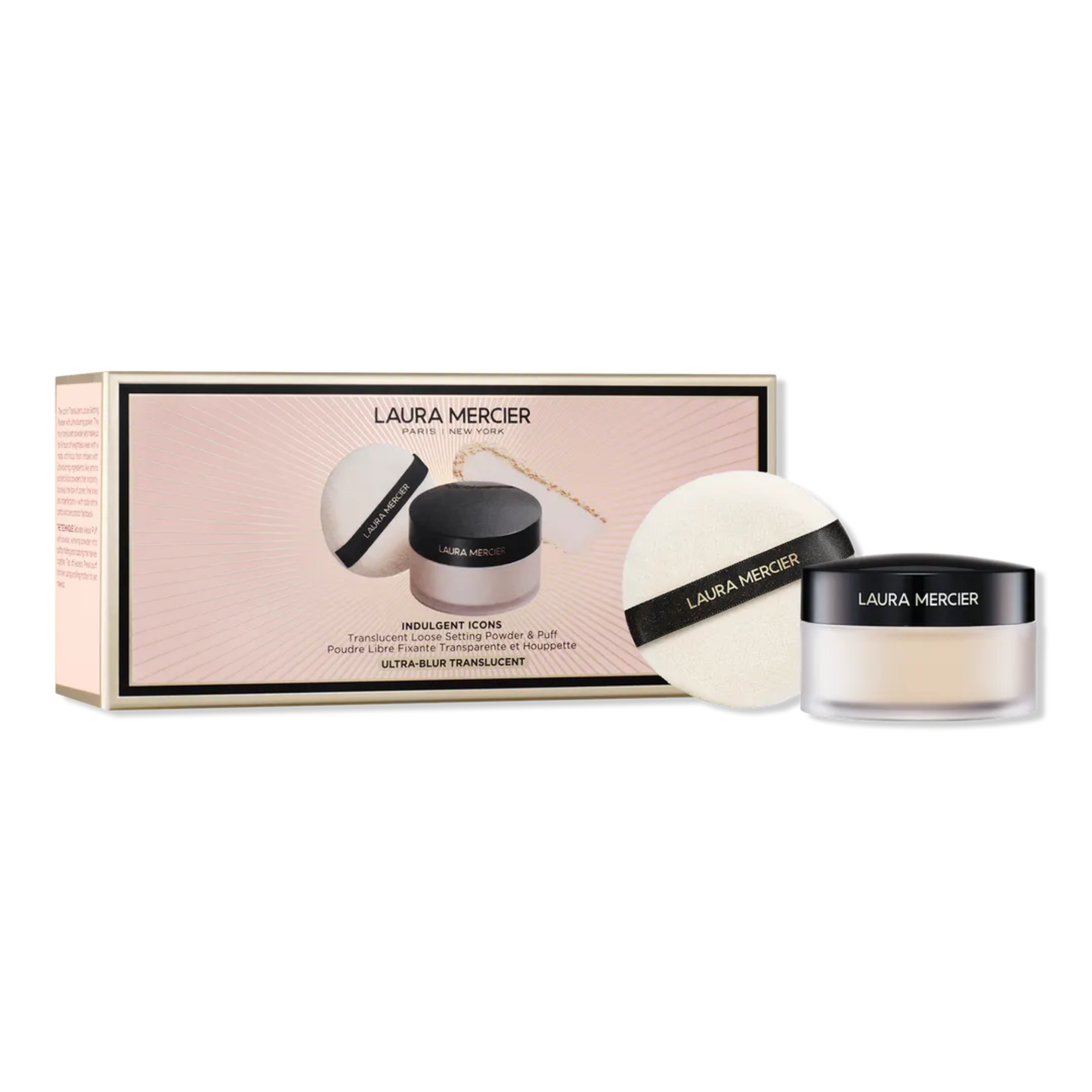 Laura Mercier Indulgent Icons Translucent Loose Powder & Velour Puff Duo Gift Set