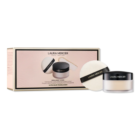 Laura Mercier Indulgent Icons Translucent Loose Powder & Velour Puff Duo Gift Set