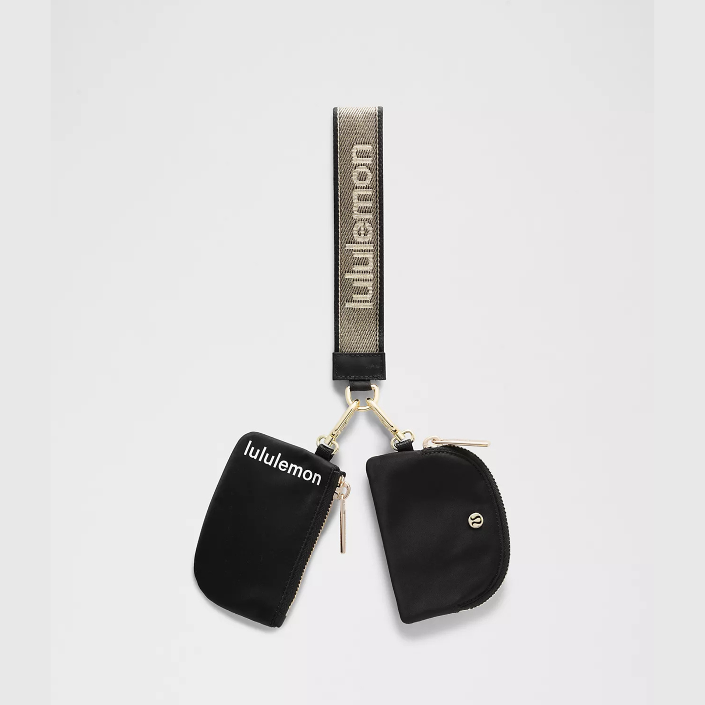 Lululemon Dual Pouch Wristlet Metallic Wordmark