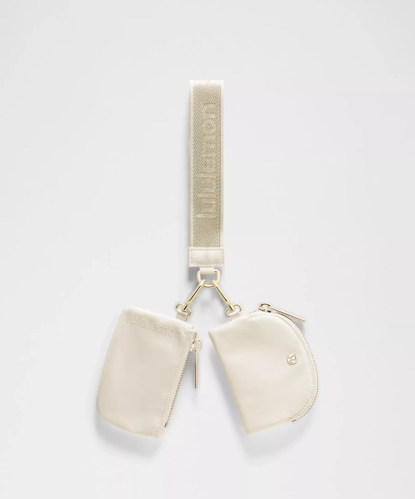 Lululemon Dual Pouch Wristlet Metallic Wordmark