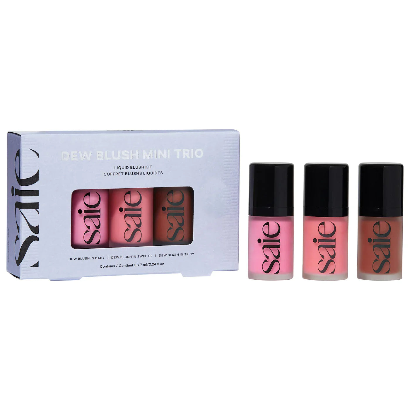 Saie Set 3 pzas mini rubor liquido