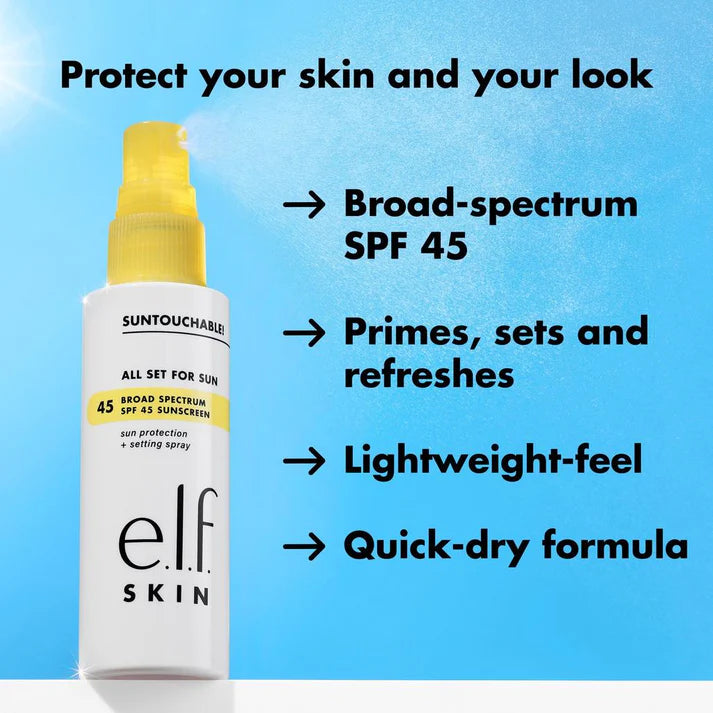 Fijador de maquillaje con protector solar