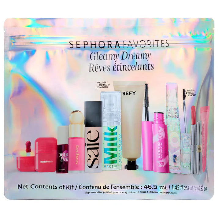 Sephora Favorites Gleamy Dreamy Makeup Value Set 10 piezas/8 piezas