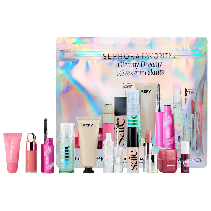 Sephora Favorites Gleamy Dreamy Makeup Value Set 10 piezas/8 piezas
